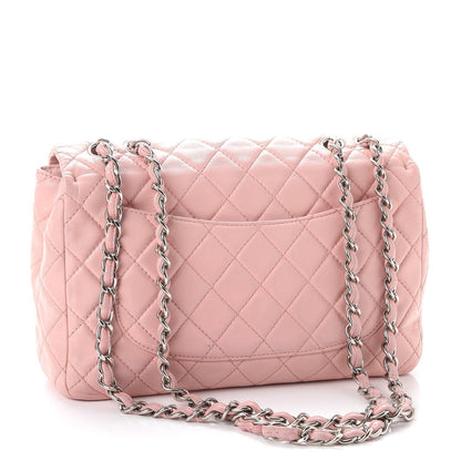 Chanel Lambskin Quilted Jumbo Single Flap Light Pink 4 of 13