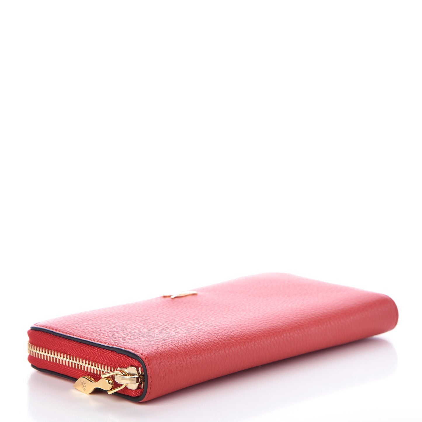 Calfskin Panettone Zip Around Wallet Red