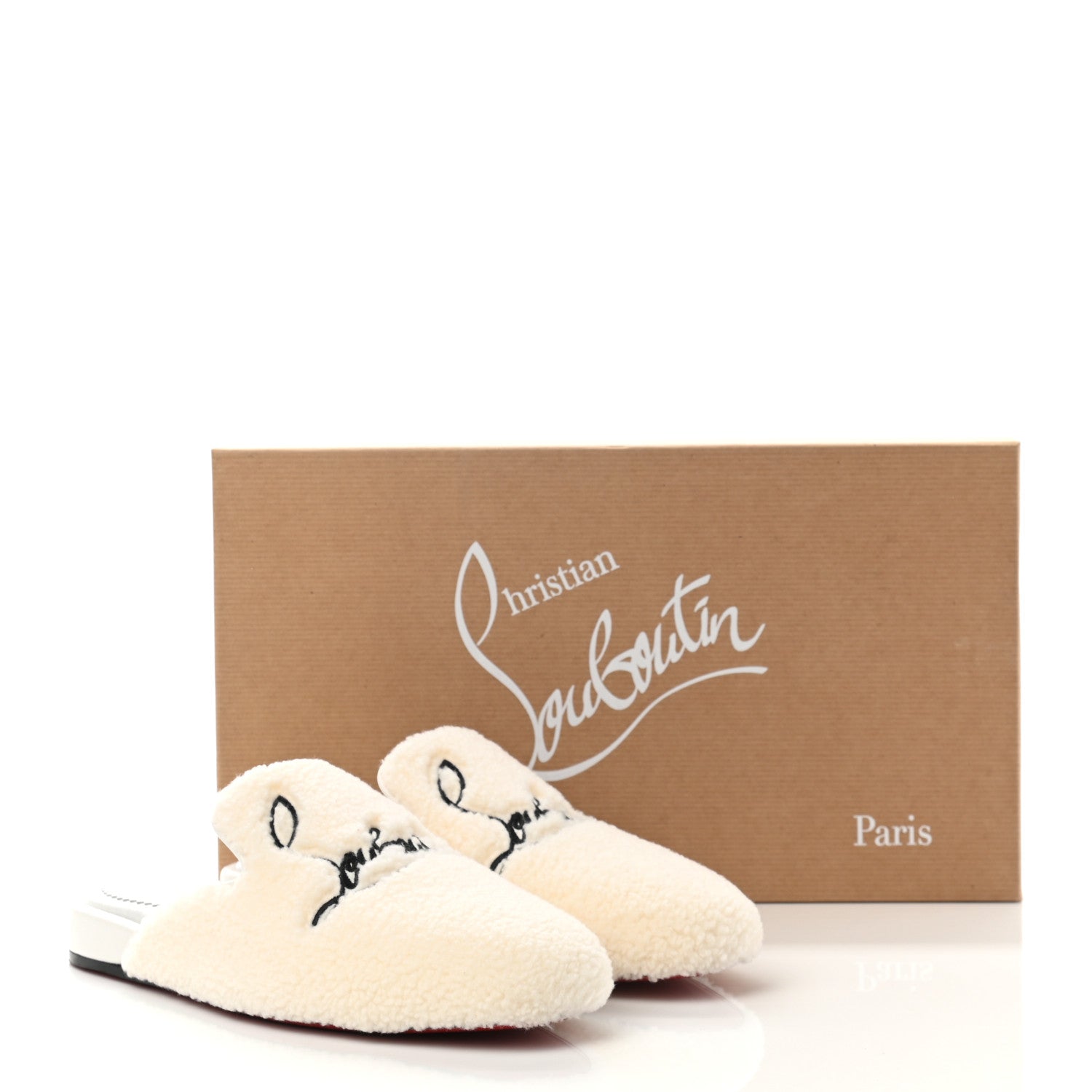 Christian Louboutin Navy Coolito Donna Slippers 35.5 White 10 of 10