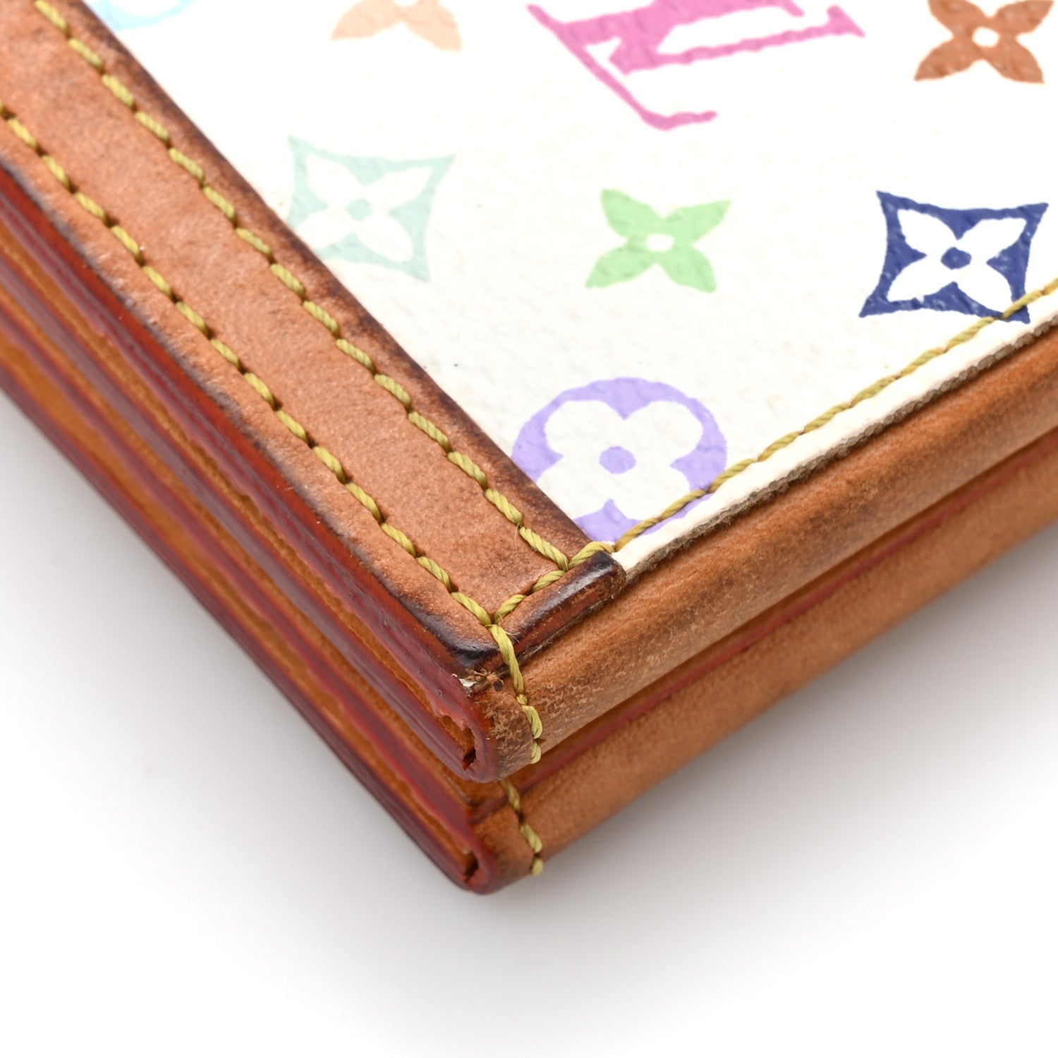 Louis Vuitton Monogram Multicolor 4 Photo Frame Wallet White