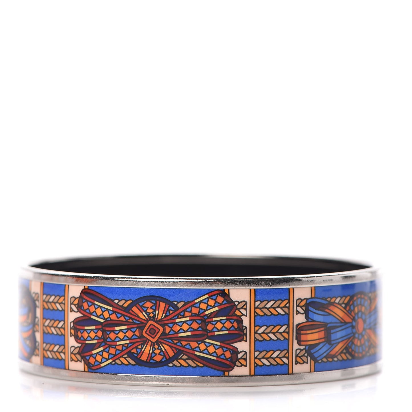Enamel Printed Wide Rubans du Cheval Bracelet 65
