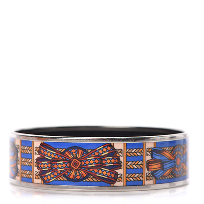 Hermes Enamel Printed Wide Rubans du Cheval Bracelet 65 1 of 6