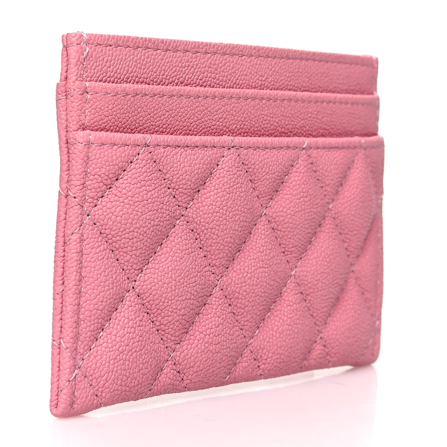 Chanel Caviar Quilted Boy Card Holder Pink 3 of 10