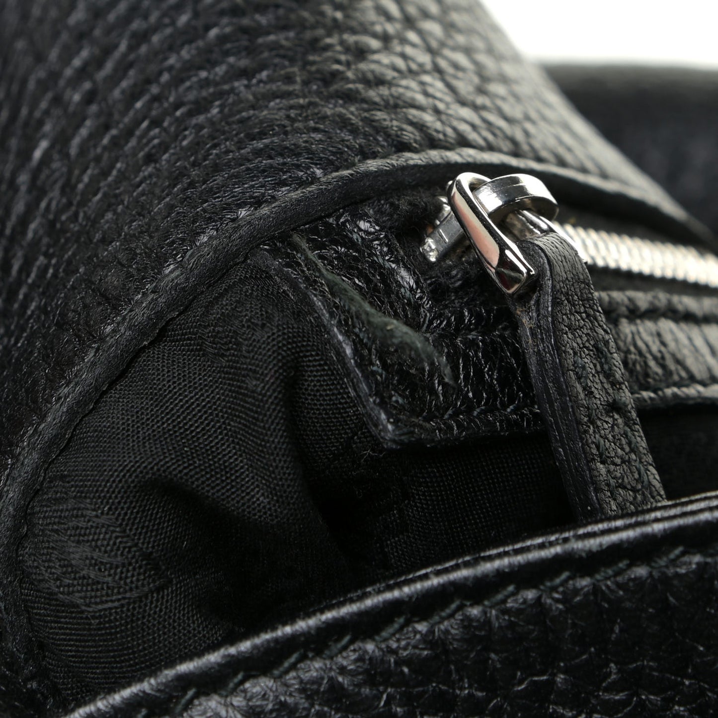 Calfskin Large Jungle Shoulder Bag Black