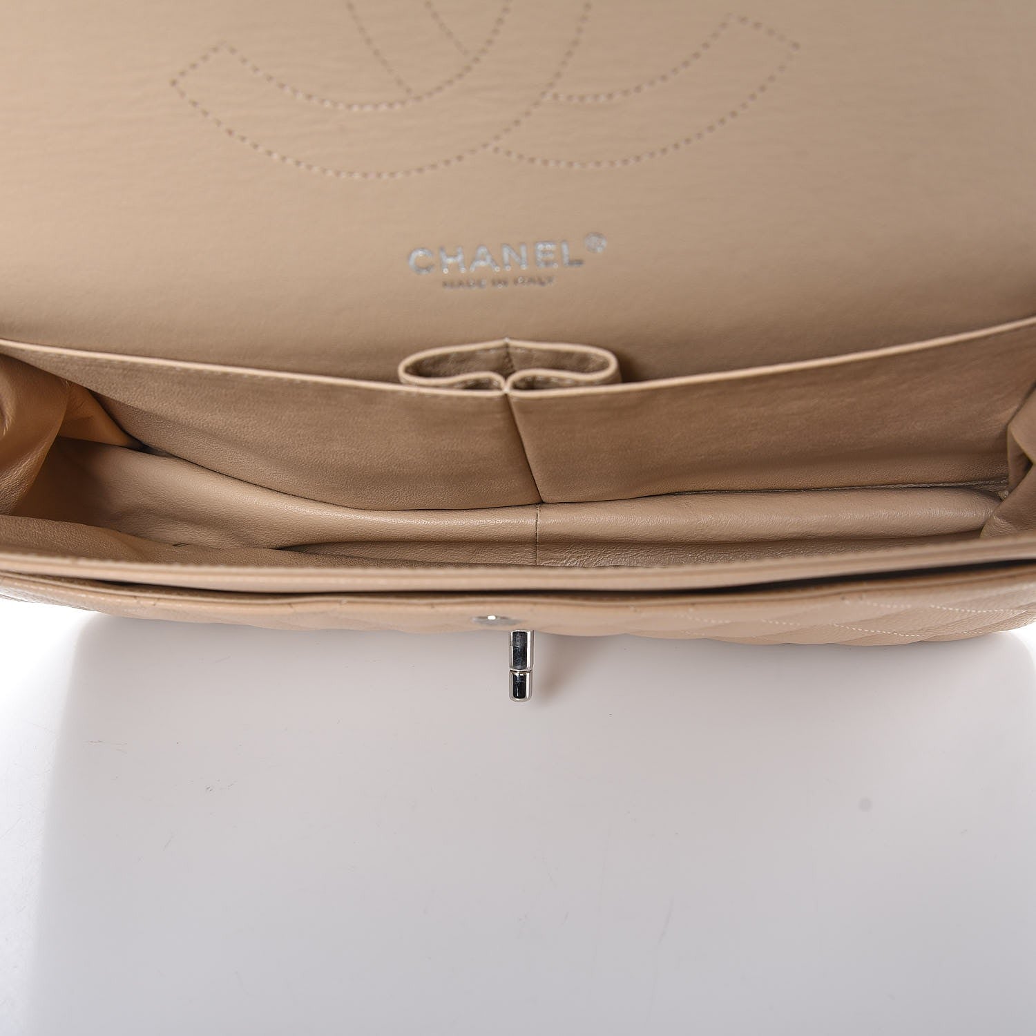 Chanel Caviar Quilted Jumbo Double Flap Beige Clair 14 of 18