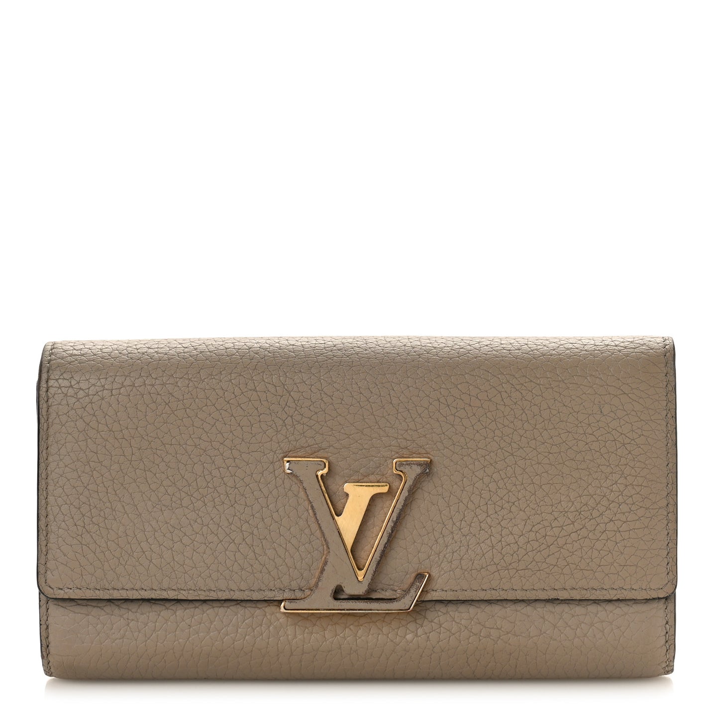 Taurillon Capucines Wallet Galet
