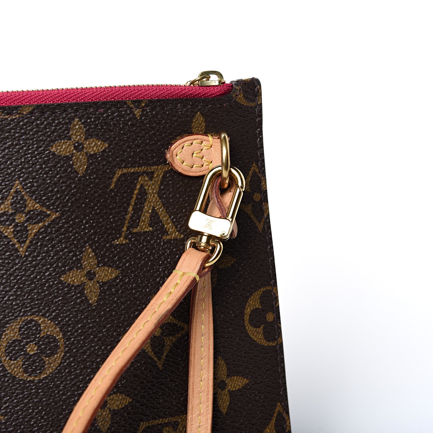 Louis Vuitton Monogram Neverfull MM GM Pochette Pivoine 9 of 9