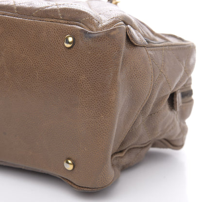 Chanel Crumpled Grained Calfskin Shiva Bowler Beige 12 of 18