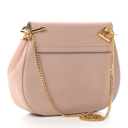 Chloe Grained Lambskin Drew Shoulder Bag Cement Pink 3 of 7