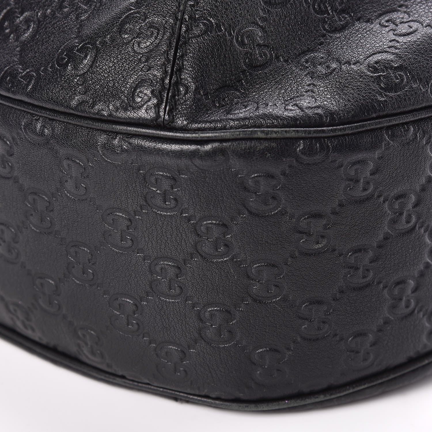 Gucci Guccissima Large New Ladies Web Hobo Black 6 of 18