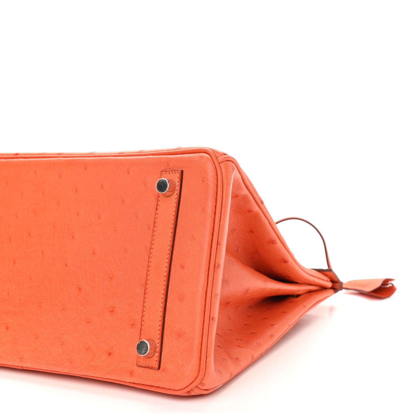 Ostrich Birkin 30 Tangerine