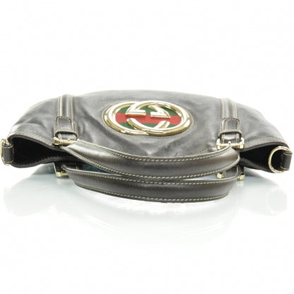 Gucci Leather Medium Britt Bag Dark Brown 6 of 11