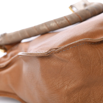 Chloe Metallic Calfskin Medium Marcie Satchel Brown 11 of 24