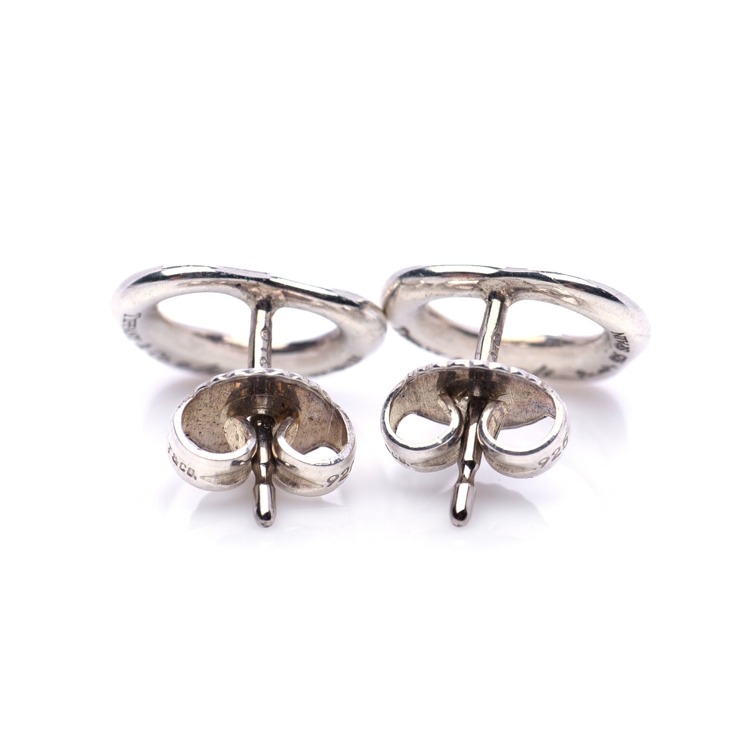 Sterling Silver 11mm Elsa Peretti Open Heart Earrings