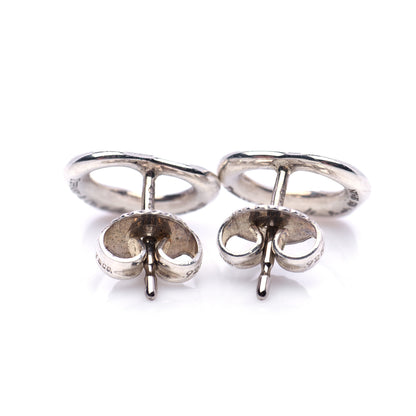Tiffany Sterling Silver 11mm Elsa Peretti Open Heart Earrings 3 of 6