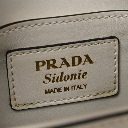 Prada Saffiano Lux Sidonie Small Chain Crossbody Bag White 6 of 9