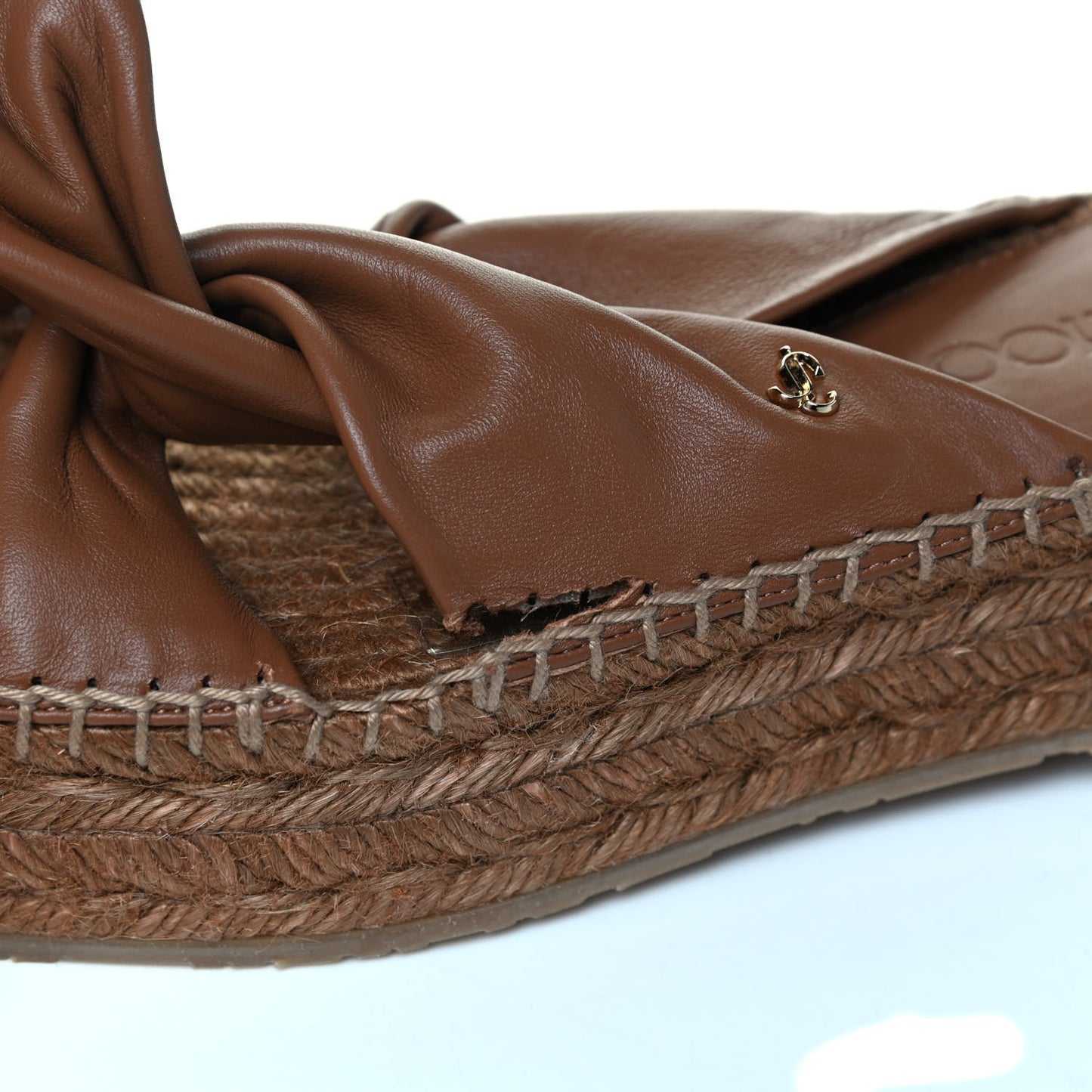 Nappa Daja 45 Espadrille Sandals 38 Cuoio
