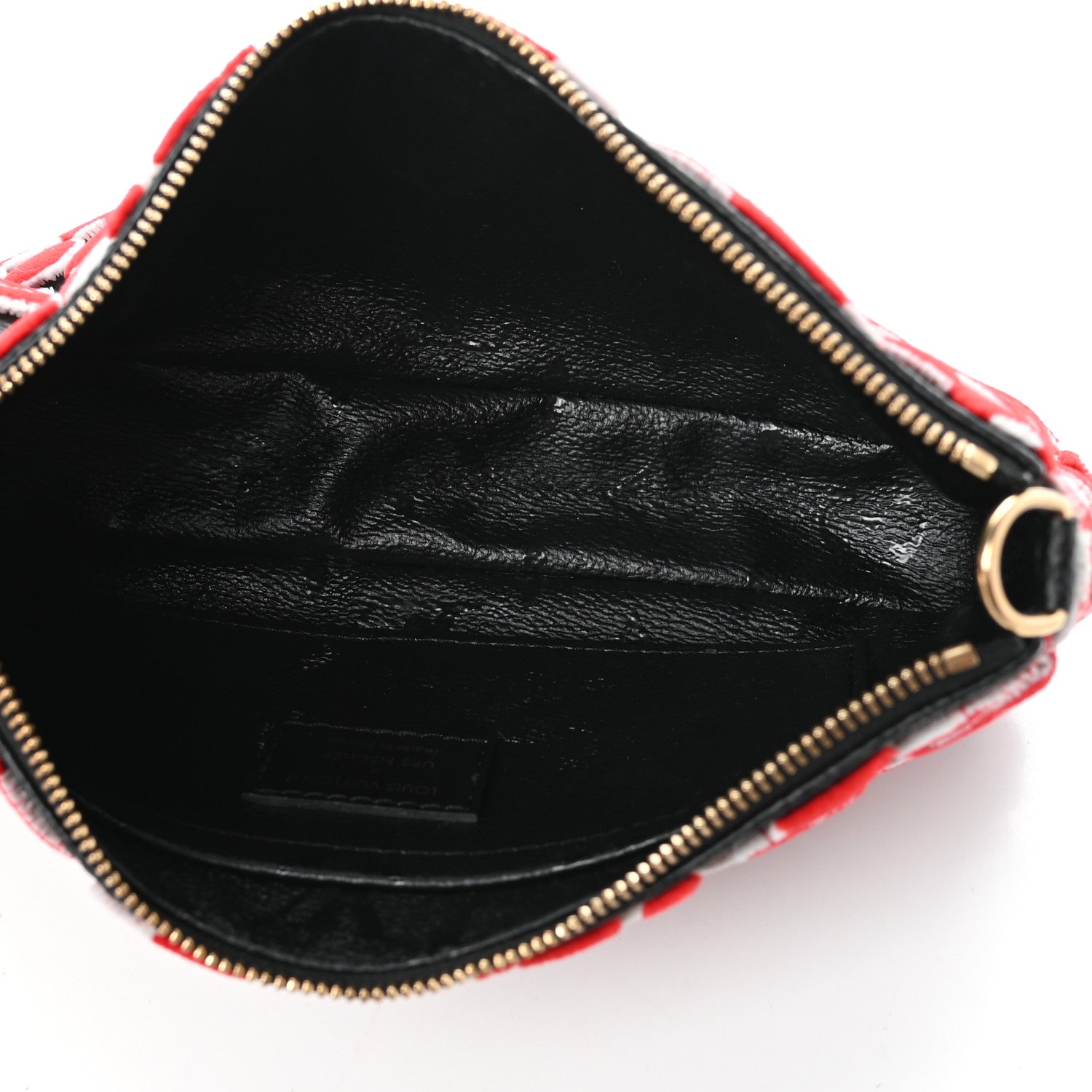 Louis Vuitton X UF Tufted Monogram Pochette Accessories Black Red 5 of 9