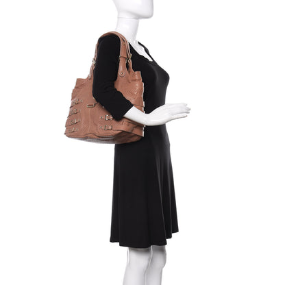 Jimmy Choo Nappa Perforated Medium Bree Tote Blush 2 of 9