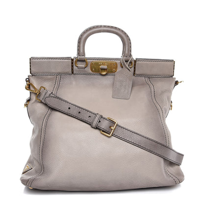 Prada Cervo Top Handle Tote Pomice Sfuma 1 of 8