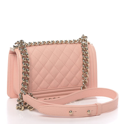Chanel Caviar Quilted Small Boy Flap Light Pink 3 of 10
