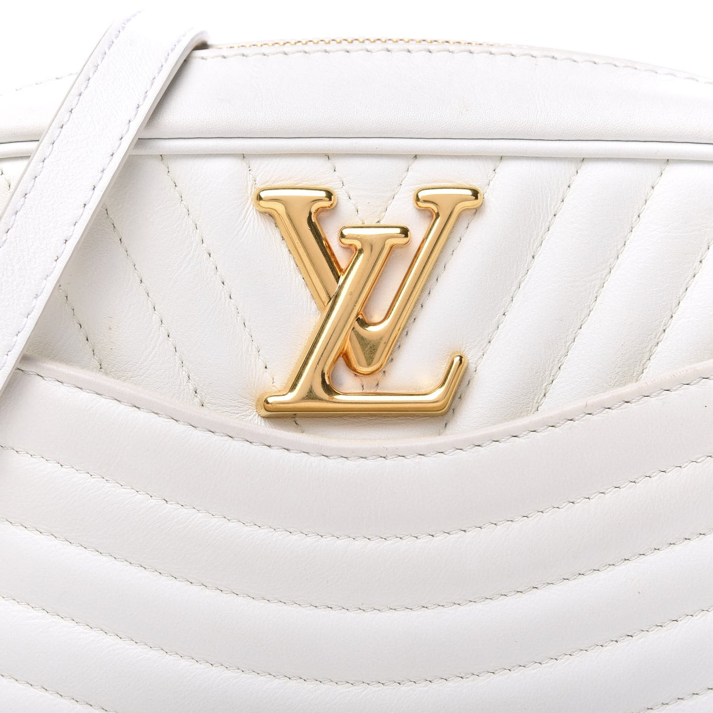 Calfskin New Wave Camera Bag White