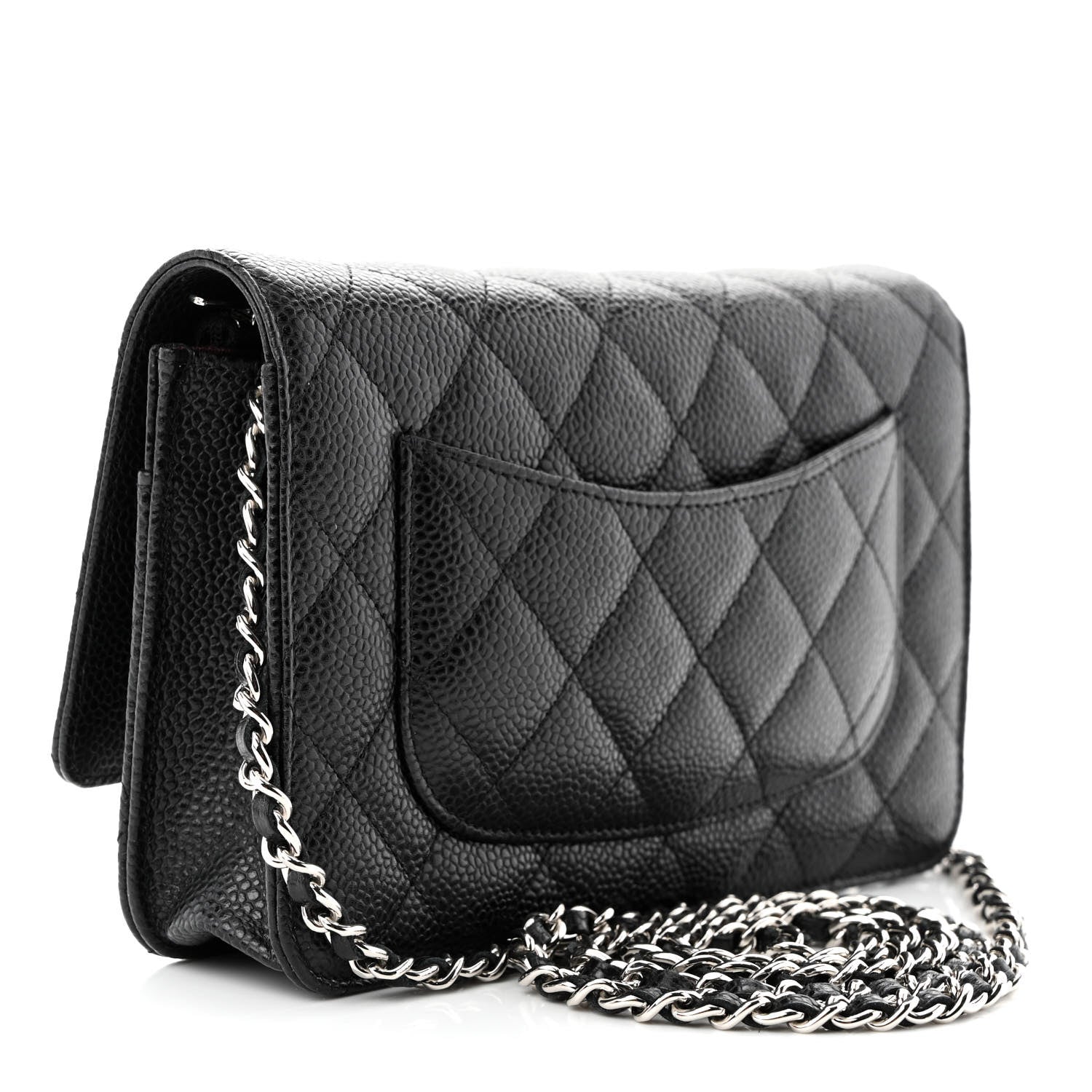 Chanel Caviar Quilted Wallet on Chain WOC Black 3 of 11