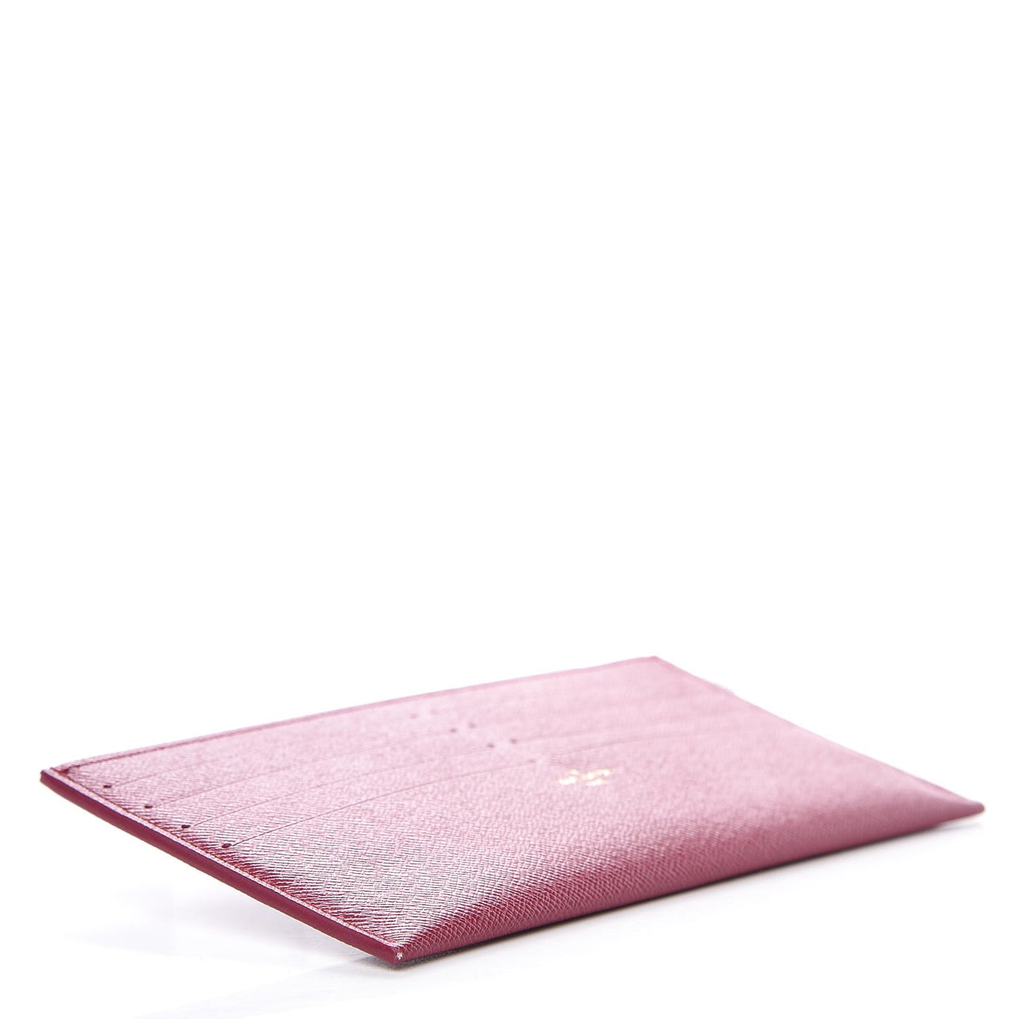 Calfskin Felicie Card Holder Insert Fuchsia
