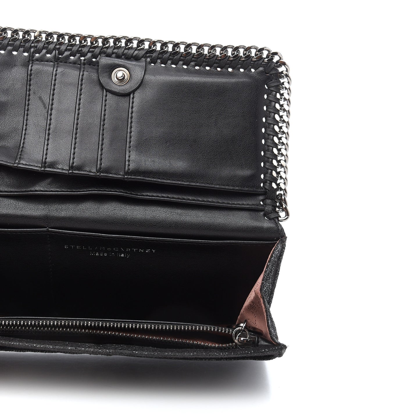 Shaggy Deer Falabella Flap Wallet Black