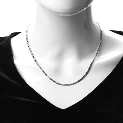 David Yurman Sterling Silver 14K Yellow Gold 1.7mm Baby Box Chain Necklace 18" 2 of 5