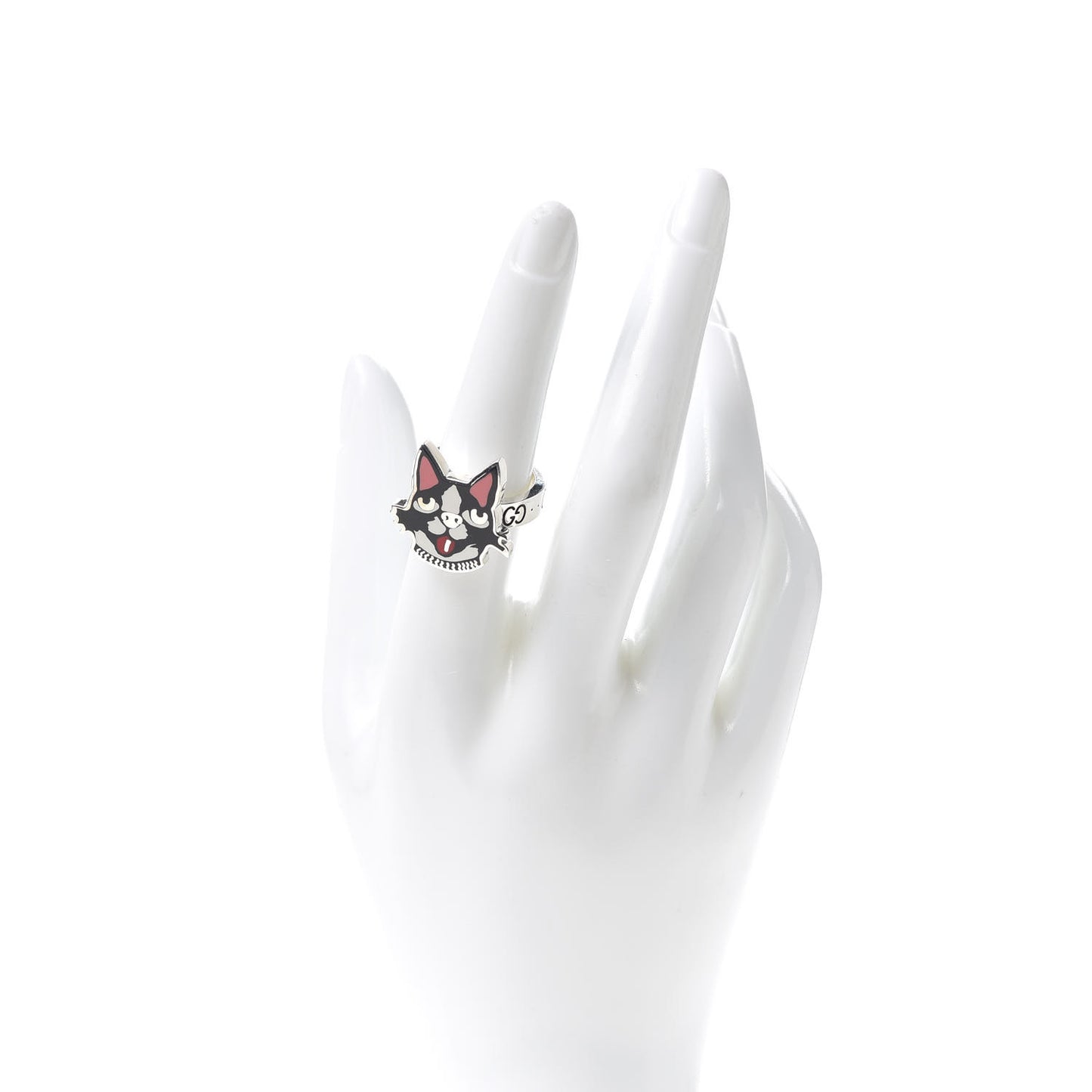 Sterling Silver Enamel Bosco Ring 55 7.25