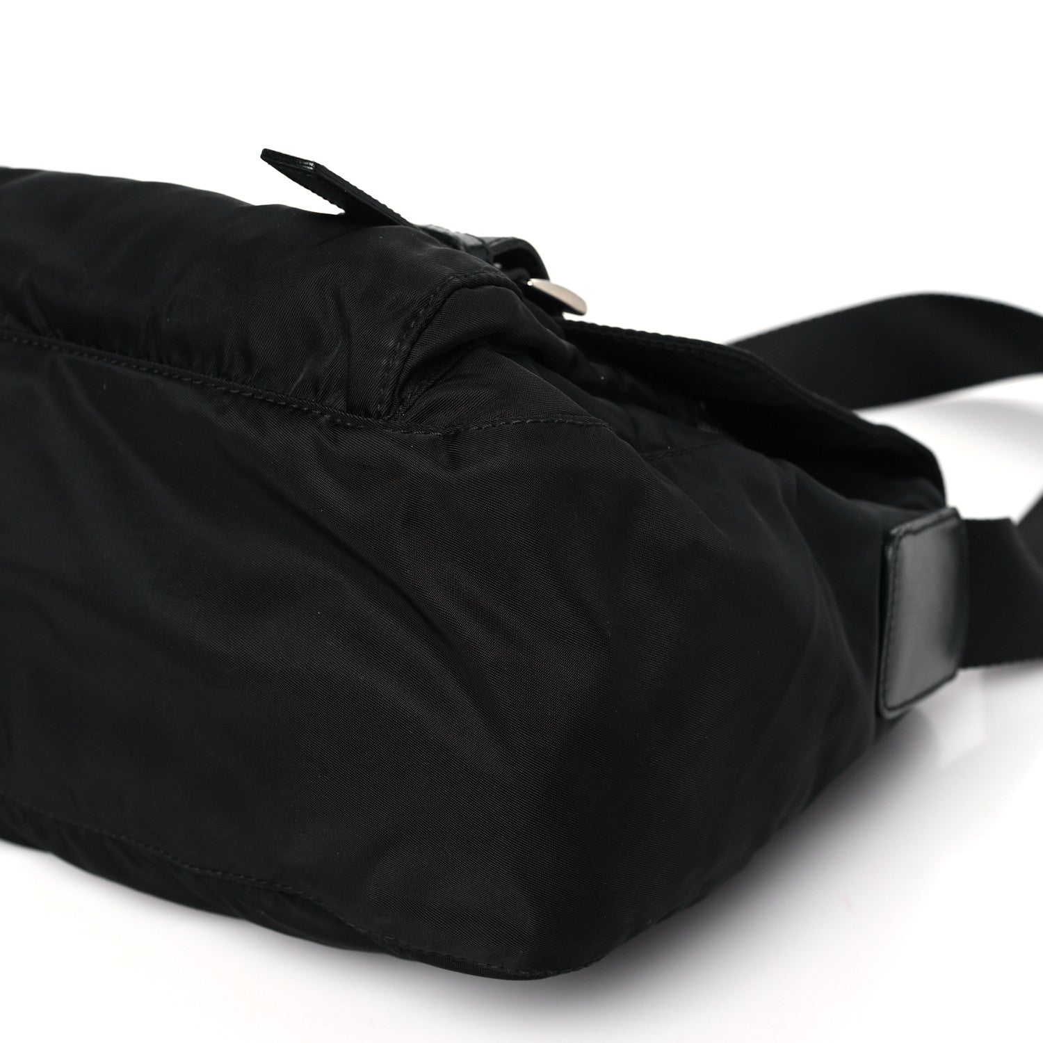 Prada Nylon Vela Messenger Bag Black 9 of 10