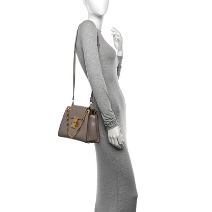 Chloe Shiny Calfskin Mini Annie Shoulder Bag Motty Grey 2 of 13