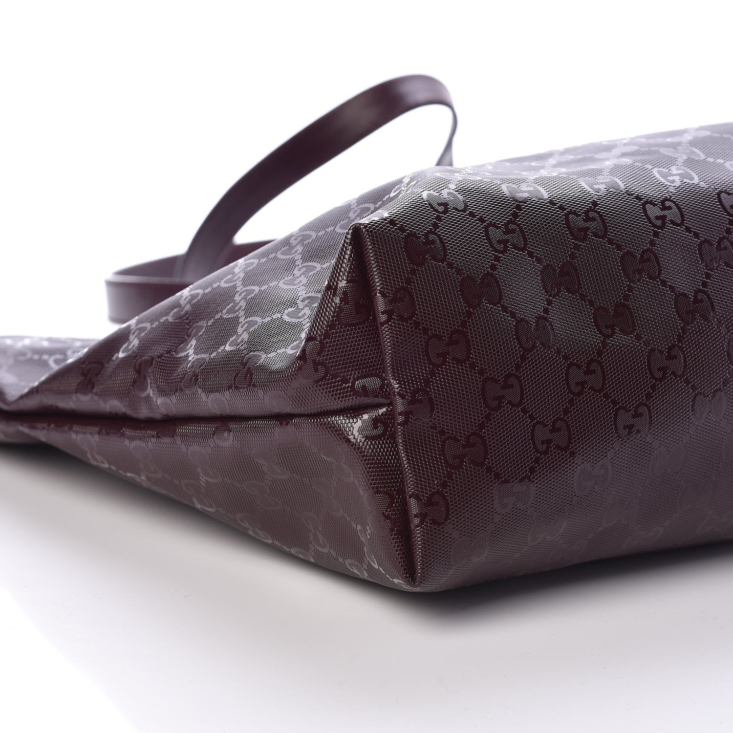 Gucci Imprime Monogram Medium Zippered Tote Bordeaux 8 of 9