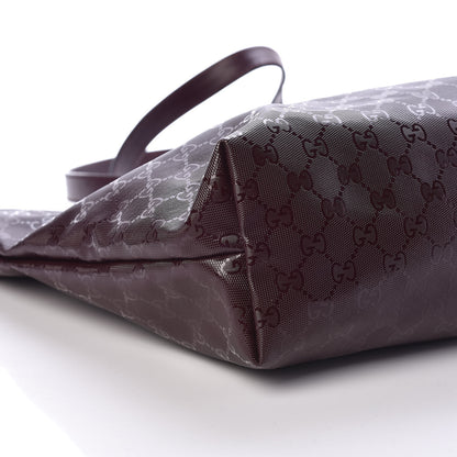 Gucci Imprime Monogram Medium Zippered Tote Bordeaux 8 of 9