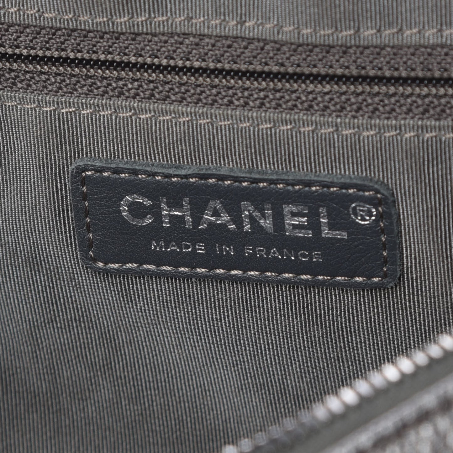 Metallic Calfskin Quilted Small Casual Rock Flap Silver