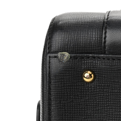 MCM Grained Calfskin Studded Boston Bag Black 12 of 12