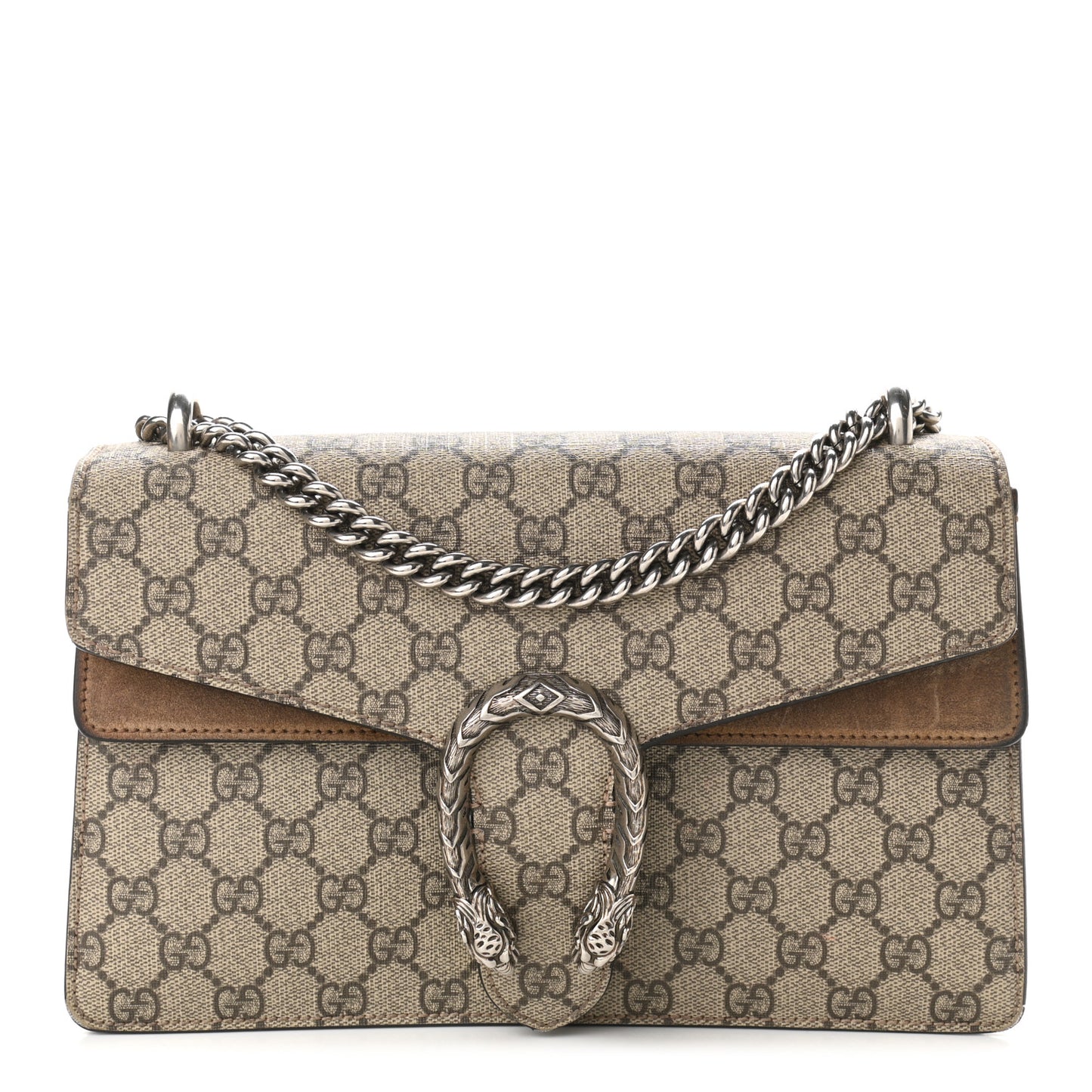 GG Supreme Monogram Small Dionysus Shoulder Bag Taupe