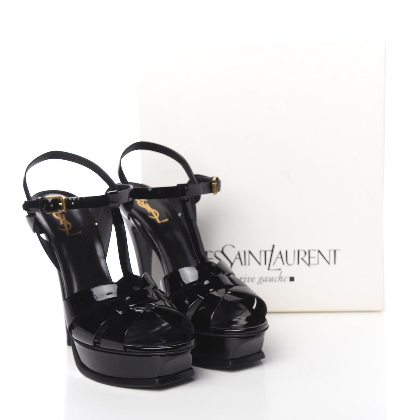 Patent Tribute 105 Platform Sandals 41 Black