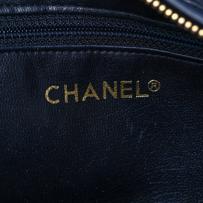 Chanel Lambskin Quilted Shoulder Bag Navy 6 of 7