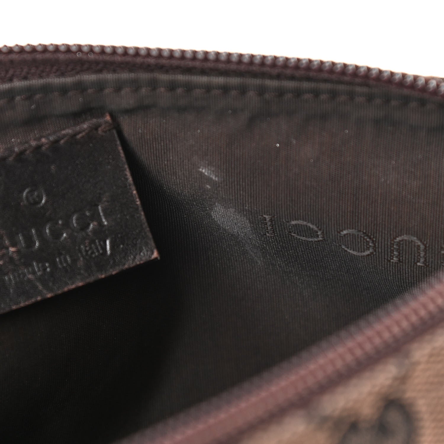Gucci Monogram Boat Pochette Brown Black 11 of 11