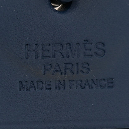 Hermes Vache Hunter Toile Officier Herbag Zip 31 PM Vert Bosphore Bleu Saphir 7 of 13