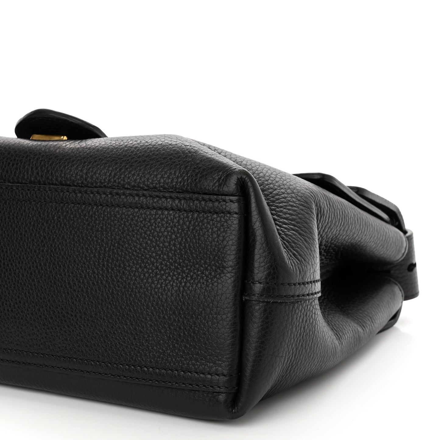 Calfskin GG Marmont Shoulder Bag Black