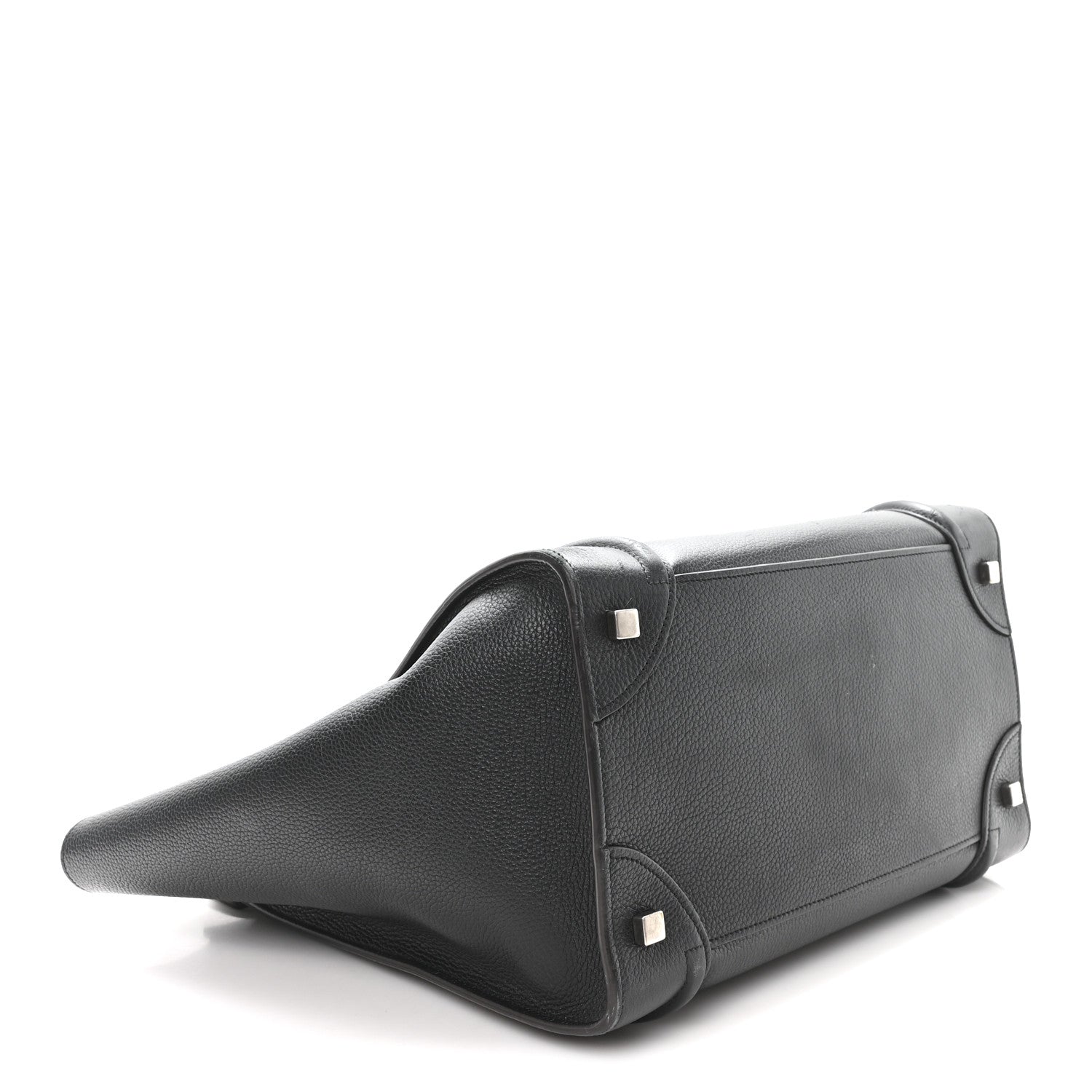 Celine Drummed Calfskin Mini Luggage Black 4 of 12