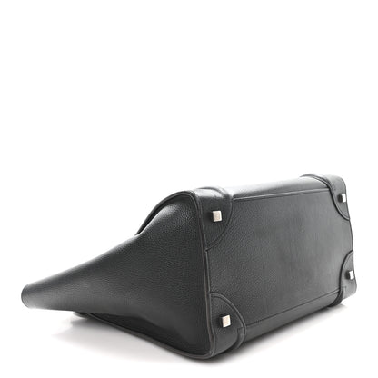 Celine Drummed Calfskin Mini Luggage Black 4 of 12