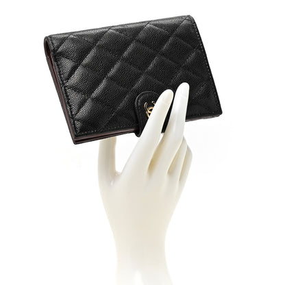 Chanel Caviar Quilted Passport Holder Black 2 of 9