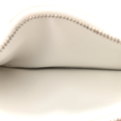 Bottega Veneta Calfskin Intrecciato Zip Card Holder White 6 of 7