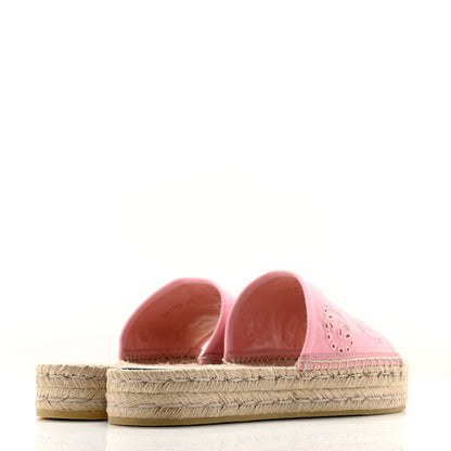 Gucci Canvas Interlocking G Damita Espadrille Sandals 39 Wild Rose 4 of 11