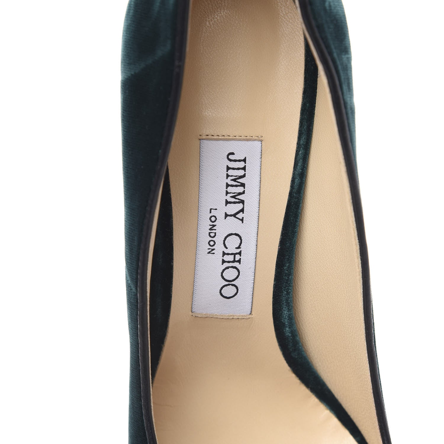 Jimmy Choo Velvet Crystal Embellished Marvel 85 Pumps 37 Bottle Green 7 of 9
