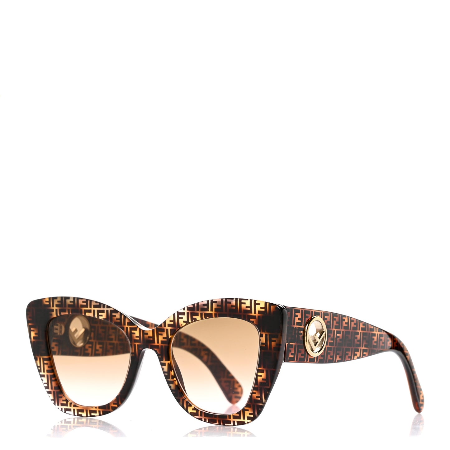 Acetate F is Fendi FF 51mm Cat Eye Sunglasses 0327/S Tortoise Camouflage